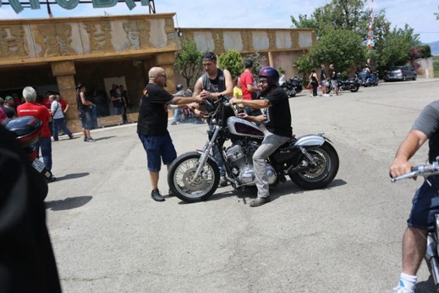 En una concentracion de motos